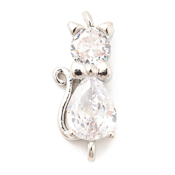 PandaHall Brass Micro Pave Cubic Zirconia Kitten Links connectors, Cat, Clear, Platinum, 18x8x5mm, Hole: 1.2mm Brass+Cubic Zirconia Cat...
PandaHall Brass Micro Pave Cubic Zirconia Kitten Links connectors, Cat, Clear, Platinum, 18x8x5mm, Hole: 1.2mm Brass+Cubic Zirconia Cat...