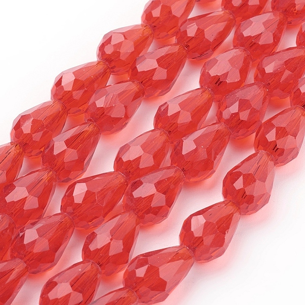 PandaHall Glass Beads Strands, Faceted, teardrop, Red, 15x10mm, Hole: 2mm, about 48pcs/strand, 27.56 inch(70cm) Glass Teardrop Red
PandaHall Glass Beads Strands, Faceted, teardrop, Red, 15x10mm, Hole: 2mm, about 48pcs/strand, 27.56 inch(70cm) Glass Teardrop Red