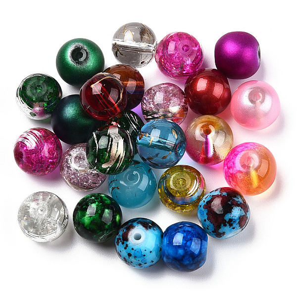 PandaHall Mixed Style & Mixed Color Round Spray Painted Glass Beads, Mixed Color, 10mm, Hole: 1.2~1.5mm, about 200pcs/bag Glass Round..., Multicolor
PandaHall Mixed Style & Mixed Color Round Spray Painted Glass Beads, Mixed Color, 10mm, Hole: 1.2~1.5mm, about 200pcs/bag Glass Round..., Multicolor