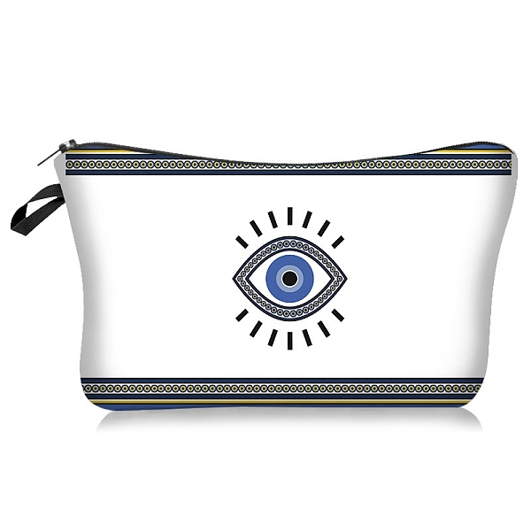 PandaHall Evil Eye Pattern Polyester Cosmetic Pouches, with Iron Zipper, Waterproof Clutch Bag, Toilet Bag for Women, Rectangle, White...
PandaHall Evil Eye Pattern Polyester Cosmetic Pouches, with Iron Zipper, Waterproof Clutch Bag, Toilet Bag for Women, Rectangle, White...