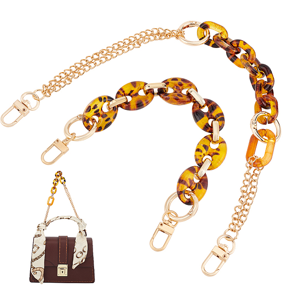 PandaHall HOBBIESAY 2Pcs 2 Style Purse Chains, Acrylic Bag Chain Strap, with Alloy Swivel Clasps, for Bag Replacement Accessories, Light...
PandaHall HOBBIESAY 2Pcs 2 Style Purse Chains, Acrylic Bag Chain Strap, with Alloy Swivel Clasps, for Bag Replacement Accessories, Light...