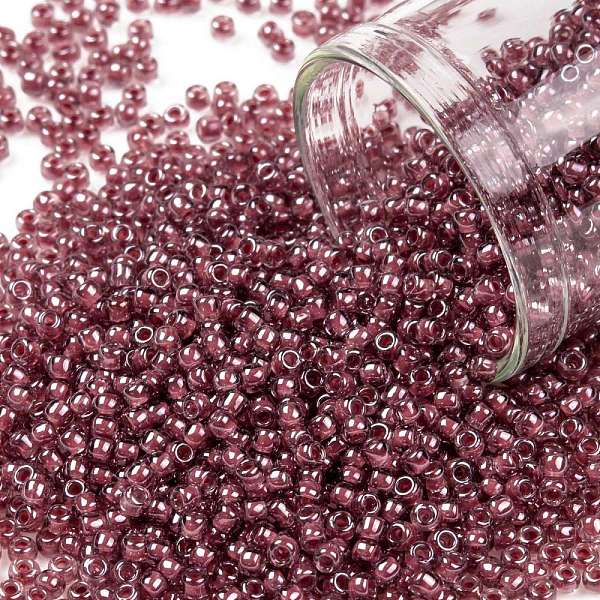 PandaHall TOHO Round Seed Beads, Japanese Seed Beads, (291) Inside Color Mauve/Rose, 11/0, 2.2mm, Hole: 0.8mm, about 1110pcs/10g Glass..., Purple
PandaHall TOHO Round Seed Beads, Japanese Seed Beads, (291) Inside Color Mauve/Rose, 11/0, 2.2mm, Hole: 0.8mm, about 1110pcs/10g Glass..., Purple