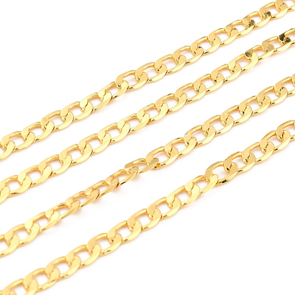 PandaHall 3.28 Feet Brass Curb Chains, Cuban Chains, Long-Lasting Plated, Cadmium Free & Nickel Free & Lead Free, Unwelded, Real 18K Gold...
PandaHall 3.28 Feet Brass Curb Chains, Cuban Chains, Long-Lasting Plated, Cadmium Free & Nickel Free & Lead Free, Unwelded, Real 18K Gold...