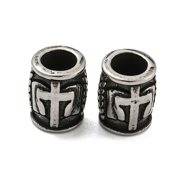 PandaHall Column 304 Stainless Steel European Beads, Large Hole Beads, Antique Silver, Cross, 10.5x8.5mm, Hole: 5mm 304 Stainless Steel...
PandaHall Column 304 Stainless Steel European Beads, Large Hole Beads, Antique Silver, Cross, 10.5x8.5mm, Hole: 5mm 304 Stainless Steel...