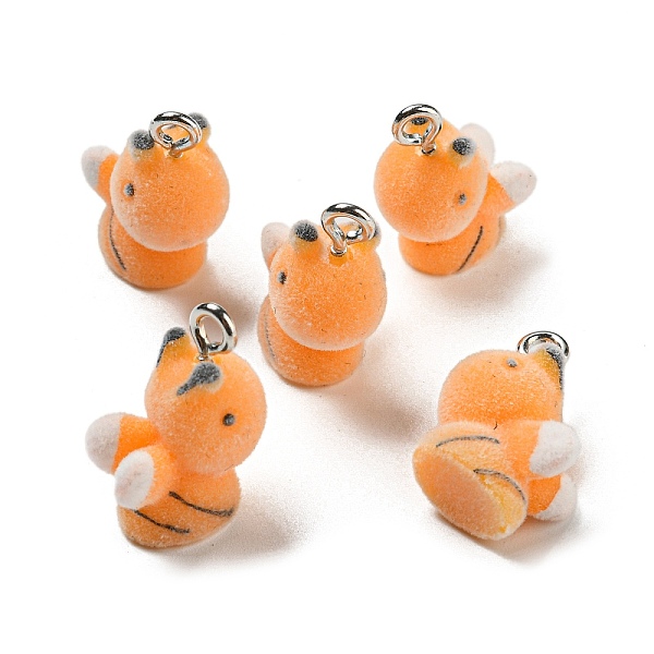 PandaHall Flocky Resin Pendants, Cute Animal Charms with Platinum Plated Iron Loops, Bees, 23.5x10x16mm, Hole: 2mm Resin Bees
PandaHall Flocky Resin Pendants, Cute Animal Charms with Platinum Plated Iron Loops, Bees, 23.5x10x16mm, Hole: 2mm Resin Bees