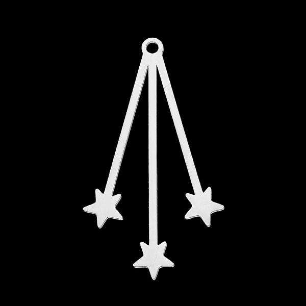 PandaHall 201 Stainless Steel Pendants, Laser Cut, Star, Stainless Steel Color, 40x22x1mm, Hole: 2mm 201 Stainless Steel Star
PandaHall 201 Stainless Steel Pendants, Laser Cut, Star, Stainless Steel Color, 40x22x1mm, Hole: 2mm 201 Stainless Steel Star
