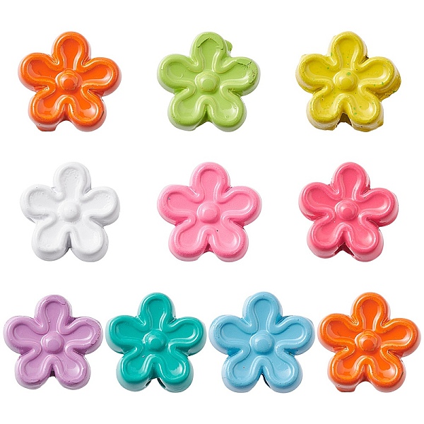PandaHall Spray Painted Alloy Beads, Flower, Mixed Color, 7x7.3x3.3~3.5mm, Hole: 1.2~1.4mm Alloy Flower Multicolor
PandaHall Spray Painted Alloy Beads, Flower, Mixed Color, 7x7.3x3.3~3.5mm, Hole: 1.2~1.4mm Alloy Flower Multicolor