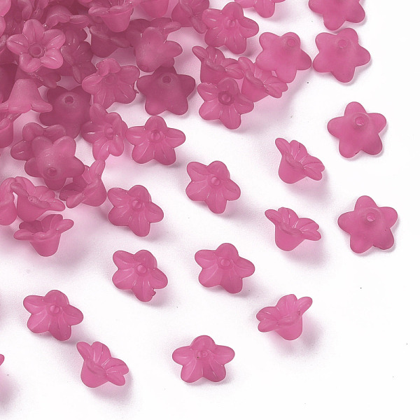 PandaHall Transparent Acrylic Beads, Flower, Frosted, Deep Pink, 10x5mm, Hole: 1mm, about 420pcs/50g Acrylic Flower
PandaHall Transparent Acrylic Beads, Flower, Frosted, Deep Pink, 10x5mm, Hole: 1mm, about 420pcs/50g Acrylic Flower
