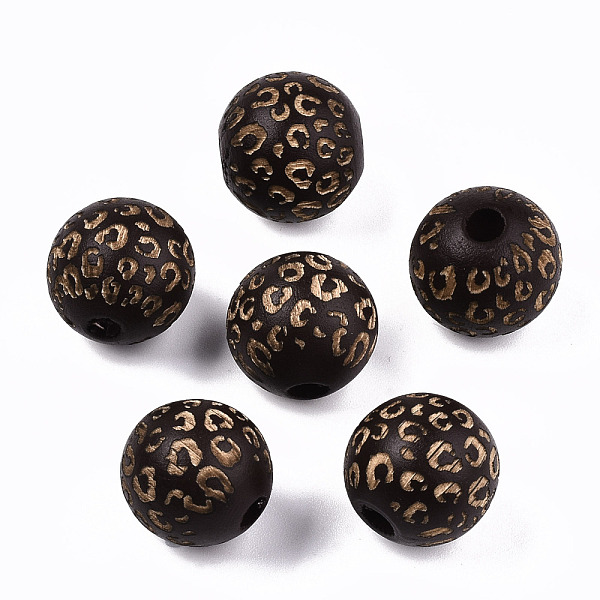 PandaHall Painted Natural Wood Beads, Macrame Beads Large Hole, Laser Engraved Pattern, Round with Leopard Print, Coconut Brown, 15~16x15mm...
PandaHall Painted Natural Wood Beads, Macrame Beads Large Hole, Laser Engraved Pattern, Round with Leopard Print, Coconut Brown, 15~16x15mm...