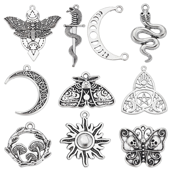 PandaHall SUNNYCLUE 40PCS 10Style Tibetan Style Alloy Pendants, Mix Shapes, Antique Silver, 16~48.5x13.5~48x1~4mm, Hole: 1.2~2mm Alloy Mixed...
PandaHall SUNNYCLUE 40PCS 10Style Tibetan Style Alloy Pendants, Mix Shapes, Antique Silver, 16~48.5x13.5~48x1~4mm, Hole: 1.2~2mm Alloy Mixed...