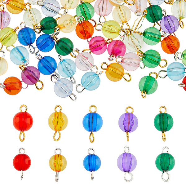 PandaHall SUPERFINDINGS 40 Sets 2 Colors Acrylic Connector Charms, Round Links, with Brass Double Loops, Mixed Color, Platinum & Golden..., Multicolor
PandaHall SUPERFINDINGS 40 Sets 2 Colors Acrylic Connector Charms, Round Links, with Brass Double Loops, Mixed Color, Platinum & Golden..., Multicolor