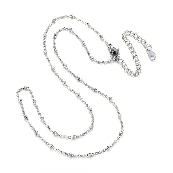 PandaHall 304 Stainless Steel Necklaces, Cable Chain Necklaces, Stainless Steel Color, 16.14 inch(41cm) 304 Stainless Steel
PandaHall 304 Stainless Steel Necklaces, Cable Chain Necklaces, Stainless Steel Color, 16.14 inch(41cm) 304 Stainless Steel