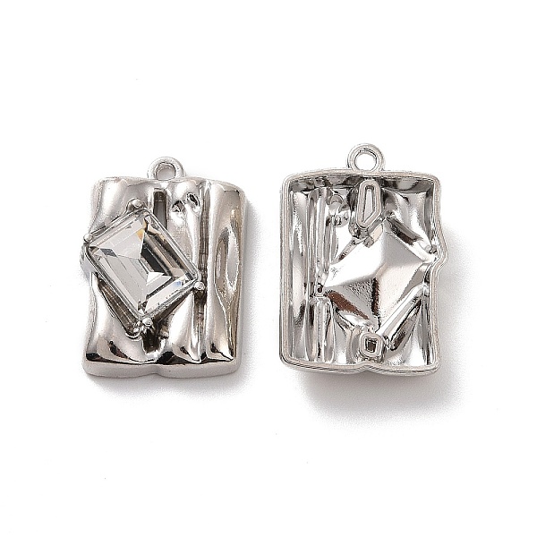 PandaHall Rack Plating Alloy Glass Pendants, Cadmium Free & Lead Free & Nickle Free, Platinum Tone Rectangle Charms, Clear, 20x14x5mm, Hole...
PandaHall Rack Plating Alloy Glass Pendants, Cadmium Free & Lead Free & Nickle Free, Platinum Tone Rectangle Charms, Clear, 20x14x5mm, Hole...