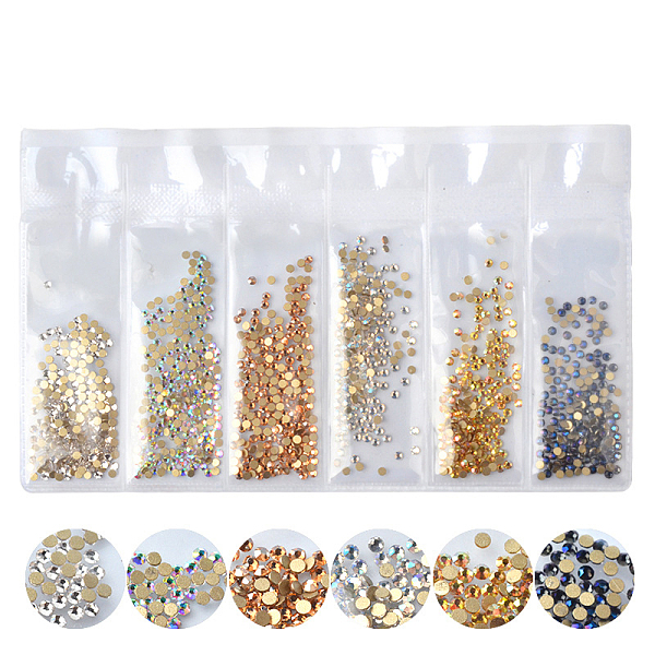 PandaHall Glass Rhinestone Flat Back Cabochons, Nail Art Decoration Accessories, Faceted, Half Round, Mixed Color, 2mm, about 1440pcs/bag..., Multicolor
PandaHall Glass Rhinestone Flat Back Cabochons, Nail Art Decoration Accessories, Faceted, Half Round, Mixed Color, 2mm, about 1440pcs/bag..., Multicolor