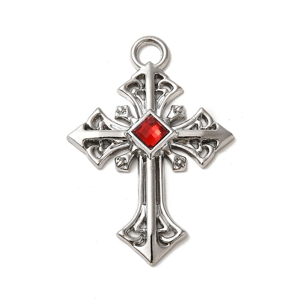 PandaHall Alloy with Ruby Rhinestone Big Pendants, Cross Charms, Platinum, 55x38x6mm, Hole: 5mm Alloy+Rhinestone Cross Red
PandaHall Alloy with Ruby Rhinestone Big Pendants, Cross Charms, Platinum, 55x38x6mm, Hole: 5mm Alloy+Rhinestone Cross Red