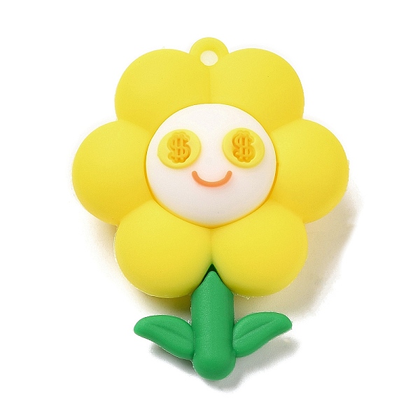 PandaHall PVC Plastic Big Pendants, Flower with Smiling Face Charm, Yellow, 52.5x41x21mm, Hole: 3mm PVC Flower Yellow
PandaHall PVC Plastic Big Pendants, Flower with Smiling Face Charm, Yellow, 52.5x41x21mm, Hole: 3mm PVC Flower Yellow