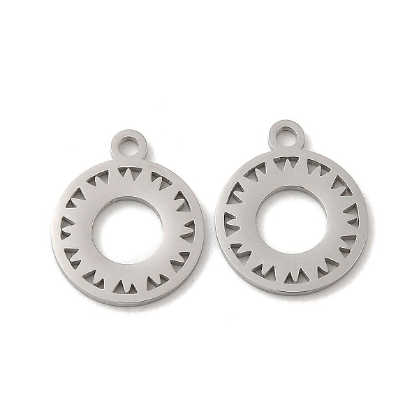 PandaHall 304 Stainless Steel Charms, Ring with Sun Charm, Stainless Steel Color, 14.5x12x1mm, Hole: 1.6mm 304 Stainless Steel Ring
PandaHall 304 Stainless Steel Charms, Ring with Sun Charm, Stainless Steel Color, 14.5x12x1mm, Hole: 1.6mm 304 Stainless Steel Ring