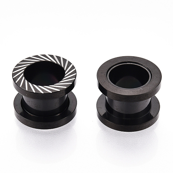 PandaHall Ion Plating(IP) 316 Surgical Stainless Steel Grooved Beads, Column, Black, 14x10mm, Hole: 8.5mm 316 Surgical Stainless Steel...
PandaHall Ion Plating(IP) 316 Surgical Stainless Steel Grooved Beads, Column, Black, 14x10mm, Hole: 8.5mm 316 Surgical Stainless Steel...
