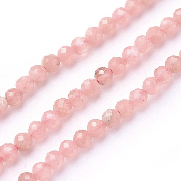PandaHall Natural Argentine Rhodochrosite Beads Strands, Faceted, Round, 3~3.5mm, Hole: 0.5mm, about 115~130pcs/strand, 14.5~16.1 inch..., Red
PandaHall Natural Argentine Rhodochrosite Beads Strands, Faceted, Round, 3~3.5mm, Hole: 0.5mm, about 115~130pcs/strand, 14.5~16.1 inch..., Red
