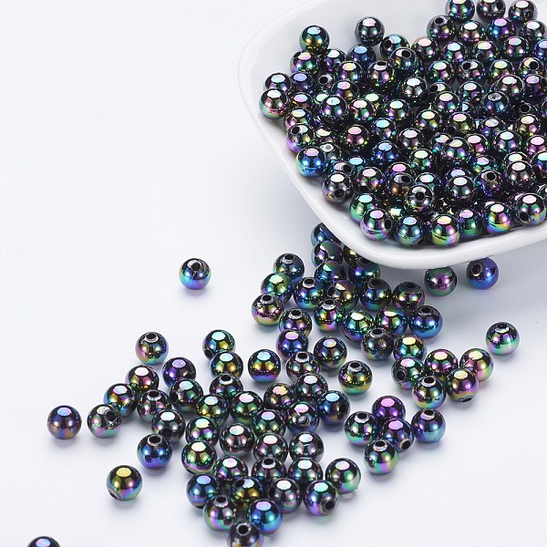 PandaHall Eco-Friendly Poly Styrene Acrylic Beads, AB Color Plated, Round, Colorful, 8mm, Hole: 1mm, about 2000pcs/500g Acrylic Round
PandaHall Eco-Friendly Poly Styrene Acrylic Beads, AB Color Plated, Round, Colorful, 8mm, Hole: 1mm, about 2000pcs/500g Acrylic Round