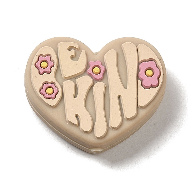 PandaHall Heart and Flower Silicone Focal Beads, Chewing Beads For Teethers, DIY Nursing Necklaces Making, Tan, 26x32x8.5mm, Hole: 2mm..., Orange
PandaHall Heart and Flower Silicone Focal Beads, Chewing Beads For Teethers, DIY Nursing Necklaces Making, Tan, 26x32x8.5mm, Hole: 2mm..., Orange