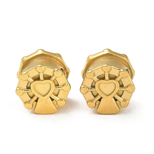 PandaHall 304 Stainless Steel European Beads, Large Hole Beads, Ferris Wheel, Real 14K Gold Plated, 7.5x8x7mm, Hole: 4mm 304 Stainless Steel...
PandaHall 304 Stainless Steel European Beads, Large Hole Beads, Ferris Wheel, Real 14K Gold Plated, 7.5x8x7mm, Hole: 4mm 304 Stainless Steel...