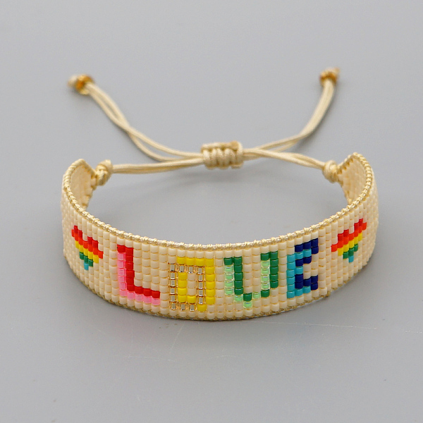 PandaHall Miyuki Seed Braided Bead Bracelet, Word Love Friendship Bracelet for Women, Word, 11 inch(28cm) Glass Word
PandaHall Miyuki Seed Braided Bead Bracelet, Word Love Friendship Bracelet for Women, Word, 11 inch(28cm) Glass Word