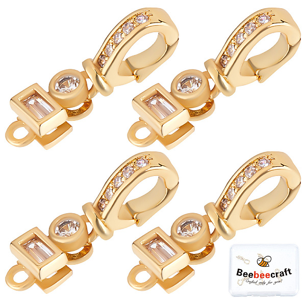 PandaHall Beebeecraft 6Pcs Brass Micro Pave Clear Cubic Zirconia Fold Over Clasps, Cadmium Free & Nickel Free & Lead Free, Real 18K Gold...
PandaHall Beebeecraft 6Pcs Brass Micro Pave Clear Cubic Zirconia Fold Over Clasps, Cadmium Free & Nickel Free & Lead Free, Real 18K Gold...