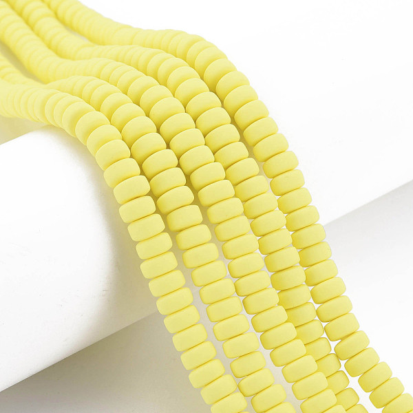 PandaHall Handmade Polymer Clay Beads Strands, for DIY Jewelry Crafts Supplies, Flat Round, Light Yellow, 6~7x3mm, Hole: 1.5mm, about...
PandaHall Handmade Polymer Clay Beads Strands, for DIY Jewelry Crafts Supplies, Flat Round, Light Yellow, 6~7x3mm, Hole: 1.5mm, about...