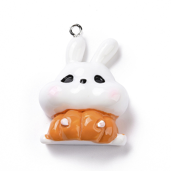 PandaHall Halloween Opaque Resin Pendants, Pumpkin Bunny Charms, with Platinum Tone Iron Loops, White, 36.5x25.5x12mm, Hole: 2mm Iron+Resin...
PandaHall Halloween Opaque Resin Pendants, Pumpkin Bunny Charms, with Platinum Tone Iron Loops, White, 36.5x25.5x12mm, Hole: 2mm Iron+Resin...