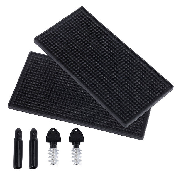 PandaHall GOMAKERER PVC Anti-Slip Table Mat, with Silicone Bottle Caps, Plastic & 304 Stainless Steel Beer Tap Cleaning Brushes, Black...
PandaHall GOMAKERER PVC Anti-Slip Table Mat, with Silicone Bottle Caps, Plastic & 304 Stainless Steel Beer Tap Cleaning Brushes, Black...