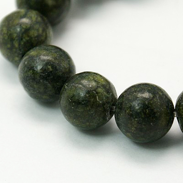 PandaHall Gemstone Beads Strands, Natural Serpentine/Green Lace Stone, Round, Dark Green, about 4mm in diameter, hole: 0.8mm, about...
PandaHall Gemstone Beads Strands, Natural Serpentine/Green Lace Stone, Round, Dark Green, about 4mm in diameter, hole: 0.8mm, about...