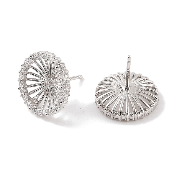 PandaHall 925 Sterling Silver Micro Pave Cubic Zirconia Earring Settings Findings, for Half Drilled Beads, Flat Round, Real Platinum Plated...
PandaHall 925 Sterling Silver Micro Pave Cubic Zirconia Earring Settings Findings, for Half Drilled Beads, Flat Round, Real Platinum Plated...