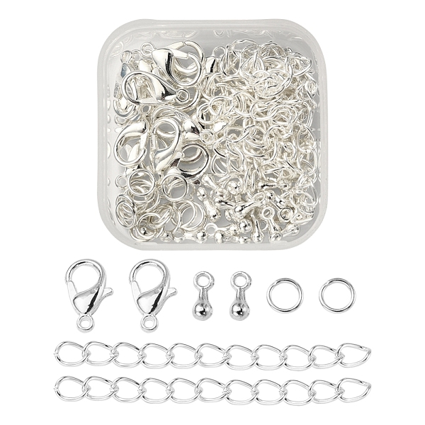 PandaHall DIY End Chain Making Kit, Including Alloy Charms & Clasps, Iron Ends Chains & Jump Rings, Silver, 80pcs/box Alloy
PandaHall DIY End Chain Making Kit, Including Alloy Charms & Clasps, Iron Ends Chains & Jump Rings, Silver, 80pcs/box Alloy