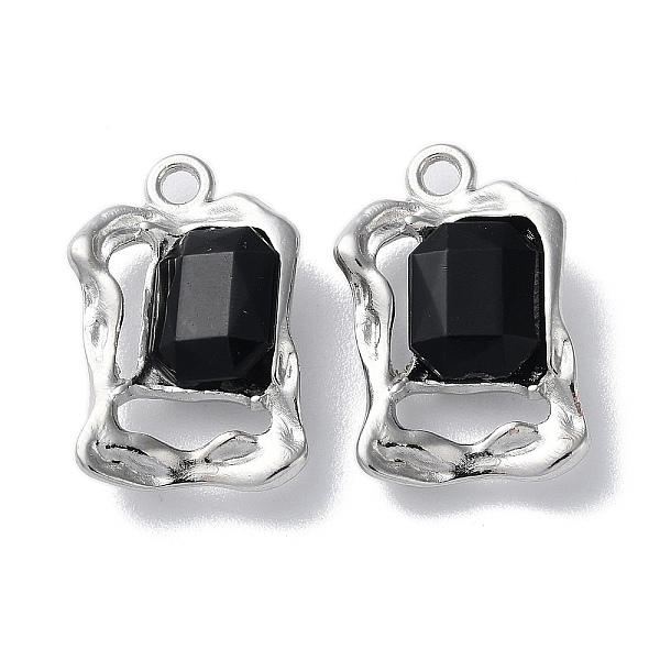 PandaHall Alloy with Glass Pendant, Twist Rectangle Charms, Lead Free & Cadmium Free, Platinum, 22x14.5x5mm, Hole: 2mm Alloy+Glass Rectangle..., Black
PandaHall Alloy with Glass Pendant, Twist Rectangle Charms, Lead Free & Cadmium Free, Platinum, 22x14.5x5mm, Hole: 2mm Alloy+Glass Rectangle..., Black