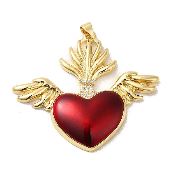 PandaHall Rack Plating Brass Micro Pave Cubic Zirconia with Epoxy Resin Pendants, Cadmium Free & Lead Free, Real 18K Gold Plated..., Red
PandaHall Rack Plating Brass Micro Pave Cubic Zirconia with Epoxy Resin Pendants, Cadmium Free & Lead Free, Real 18K Gold Plated..., Red
