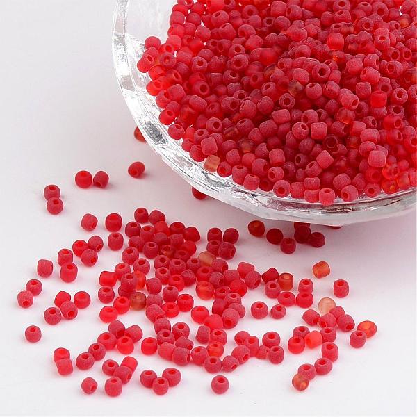 PandaHall 8/0 Frosted Round Glass Seed Beads, Red, Size: about 3mm in diameter, hole:1mm, about 1101pcs/50g Glass Red
PandaHall 8/0 Frosted Round Glass Seed Beads, Red, Size: about 3mm in diameter, hole:1mm, about 1101pcs/50g Glass Red