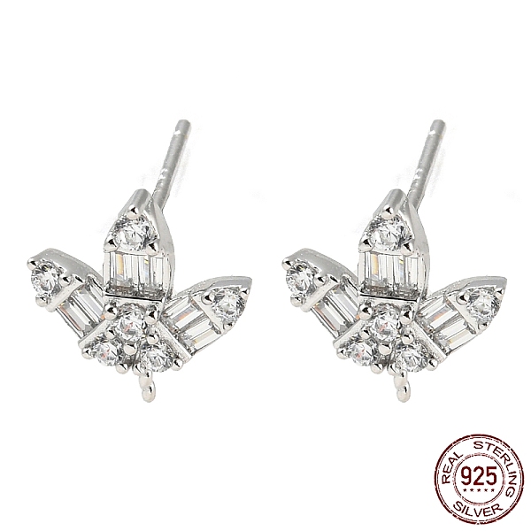 PandaHall Rhodium Plated 925 Sterling Silver Micro Pave Clear Cubic Zirconia Stud Earring Findings, for Half Drilled Beads, with S925 Stamp...
PandaHall Rhodium Plated 925 Sterling Silver Micro Pave Clear Cubic Zirconia Stud Earring Findings, for Half Drilled Beads, with S925 Stamp...