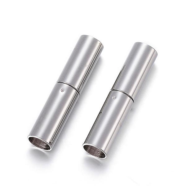 PandaHall 304 Stainless Steel Bayonet Clasps, Column, Stainless Steel Color, 21x5mm, Hole: 4mm 304 Stainless Steel
PandaHall 304 Stainless Steel Bayonet Clasps, Column, Stainless Steel Color, 21x5mm, Hole: 4mm 304 Stainless Steel