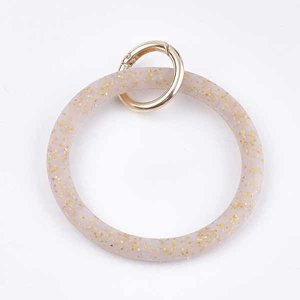 PandaHall Silicone Bangle Keychains, with Alloy Spring Gate Rings and Glitter Powder, Light Gold, PapayaWhip, 116mm Alloy Ring Orange
PandaHall Silicone Bangle Keychains, with Alloy Spring Gate Rings and Glitter Powder, Light Gold, PapayaWhip, 116mm Alloy Ring Orange