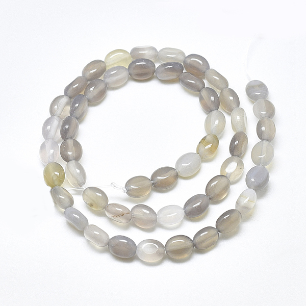 PandaHall Natural Grey Agate Beads Strands, Oval, 8x6x4mm, Hole: 1mm, about 49~50pcs/strand, 14.5 inch~14.7 inch Grey Agate Oval
PandaHall Natural Grey Agate Beads Strands, Oval, 8x6x4mm, Hole: 1mm, about 49~50pcs/strand, 14.5 inch~14.7 inch Grey Agate Oval