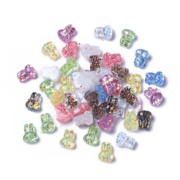 PandaHall Bunny Resin Cabochons, with Paillette, Rabbit Head, Mixed Color, 13x10.5x6.5mm Resin Rabbit Multicolor
PandaHall Bunny Resin Cabochons, with Paillette, Rabbit Head, Mixed Color, 13x10.5x6.5mm Resin Rabbit Multicolor