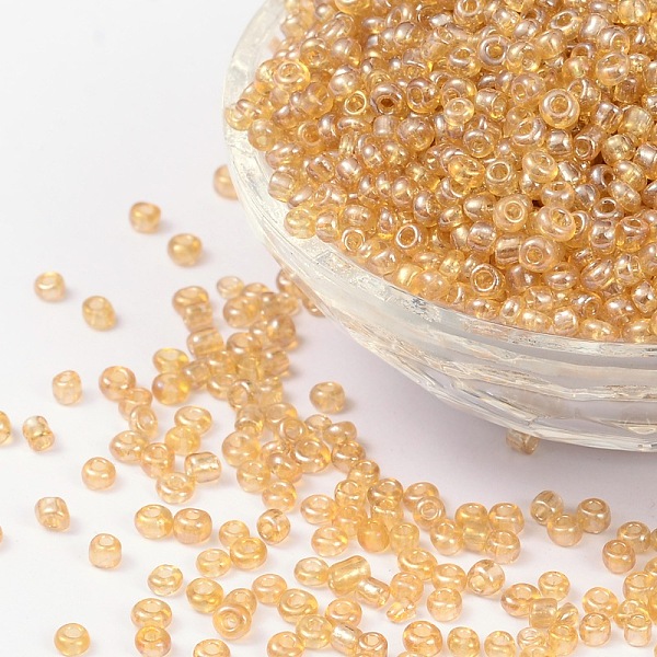 PandaHall (Repacking Service Available) Glass Seed Beads, Trans. Colours Lustered, Round, Pale Gooldenrod, 8/0, 3mm, Hole: 1mm, about...
PandaHall (Repacking Service Available) Glass Seed Beads, Trans. Colours Lustered, Round, Pale Gooldenrod, 8/0, 3mm, Hole: 1mm, about...