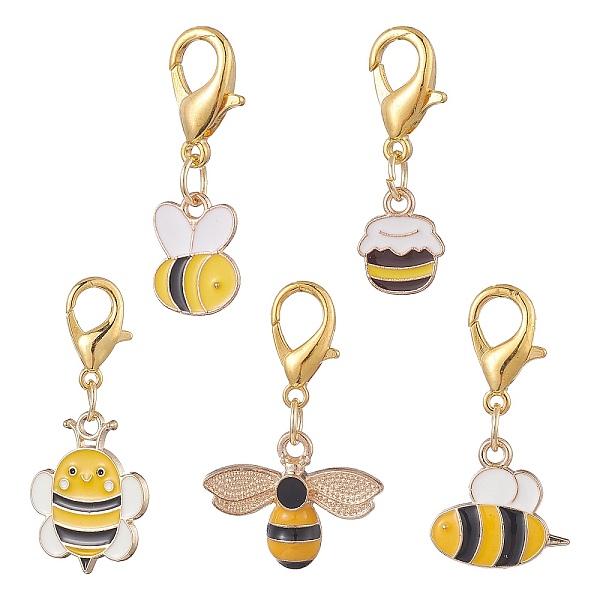PandaHall Alloy Enamel Pendant Decorations, with Lobster Claw Clasps, for Keychain, Purse, Backpack Ornament, Bees, Yellow, 30~40mm...
PandaHall Alloy Enamel Pendant Decorations, with Lobster Claw Clasps, for Keychain, Purse, Backpack Ornament, Bees, Yellow, 30~40mm...