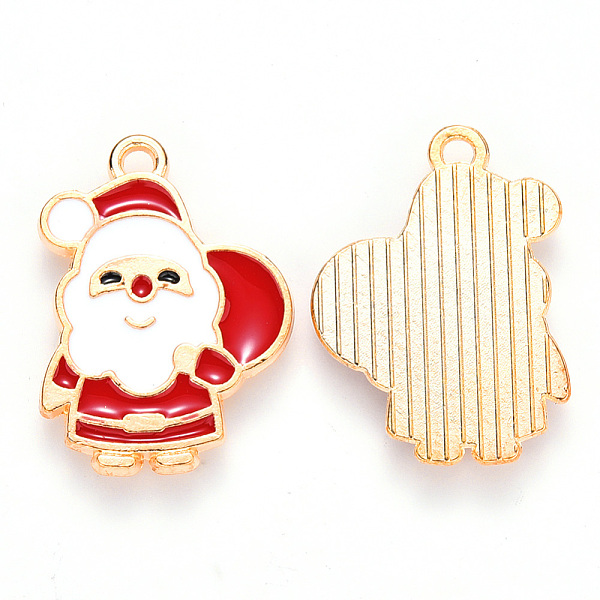 PandaHall Alloy Enamel Pendants, for Christmas, Flat Back, Santa Claus, Light Gold, Red, 22x16x1mm, Hole: 1.4mm Alloy+Enamel Human Red
PandaHall Alloy Enamel Pendants, for Christmas, Flat Back, Santa Claus, Light Gold, Red, 22x16x1mm, Hole: 1.4mm Alloy+Enamel Human Red