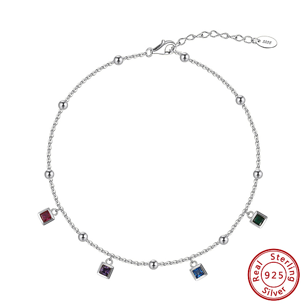 PandaHall 925 Sterling Silver Anklets, Micro Pave Grade 4A Square Cubic Zirconia Anklet, Real Platinum Plated, 8-1/2 inch(21.5cm) Sterling...
PandaHall 925 Sterling Silver Anklets, Micro Pave Grade 4A Square Cubic Zirconia Anklet, Real Platinum Plated, 8-1/2 inch(21.5cm) Sterling...
