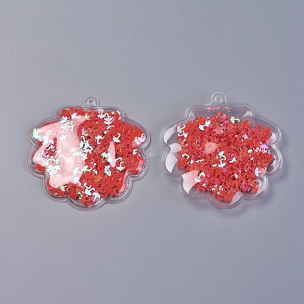 PandaHall PVC Plastic Big Pendants, with Paillette/Sequin, Shell, Red, 60x60x5mm, Hole: 3mm PVC Shell Shape Red
PandaHall PVC Plastic Big Pendants, with Paillette/Sequin, Shell, Red, 60x60x5mm, Hole: 3mm PVC Shell Shape Red