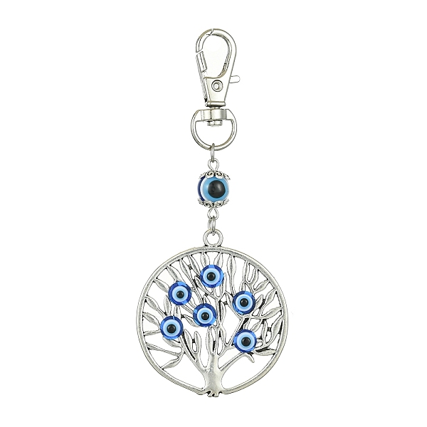 PandaHall Alloy with Resin Evil Eye Pendant Decoration, with Alloy Swivel Lobster Claw Clasps, Tree of Life, 92mm Alloy Tree of Life
PandaHall Alloy with Resin Evil Eye Pendant Decoration, with Alloy Swivel Lobster Claw Clasps, Tree of Life, 92mm Alloy Tree of Life
