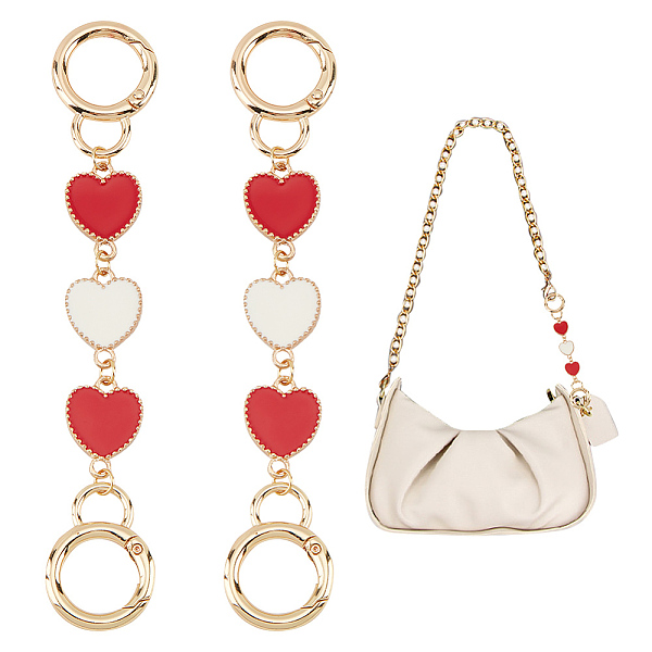 PandaHall WADORN 2pcs Heart Shape Crossbody Bag Strap Extender, Shoulder Bag Chain Strap Extender Replacement Short Decorative Chain for..., Red
PandaHall WADORN 2pcs Heart Shape Crossbody Bag Strap Extender, Shoulder Bag Chain Strap Extender Replacement Short Decorative Chain for..., Red