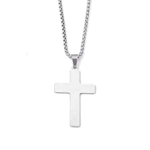 PandaHall 201 Stainless Steel Pendant Necklaces for Man, Cross, Stainless Steel Color, 23.50 inch(59.7cm), Cross: 38.5x25x1.3mm Starburst...
PandaHall 201 Stainless Steel Pendant Necklaces for Man, Cross, Stainless Steel Color, 23.50 inch(59.7cm), Cross: 38.5x25x1.3mm Starburst...